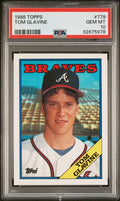 Graded 1988 Topps Tom Glavine #779 Rookie RC Baseball Card PSA 10 Gem Mint