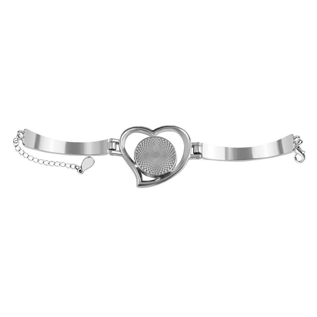 Custom Photo Heart Bracelet – Personalized Picture Bangle