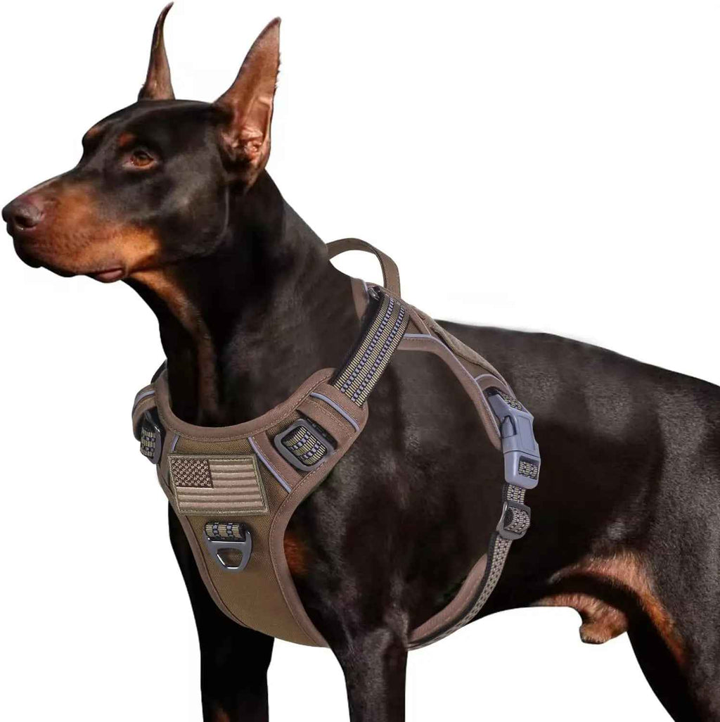 Tactical No-Pull Dog Harness with Handle – Reflective