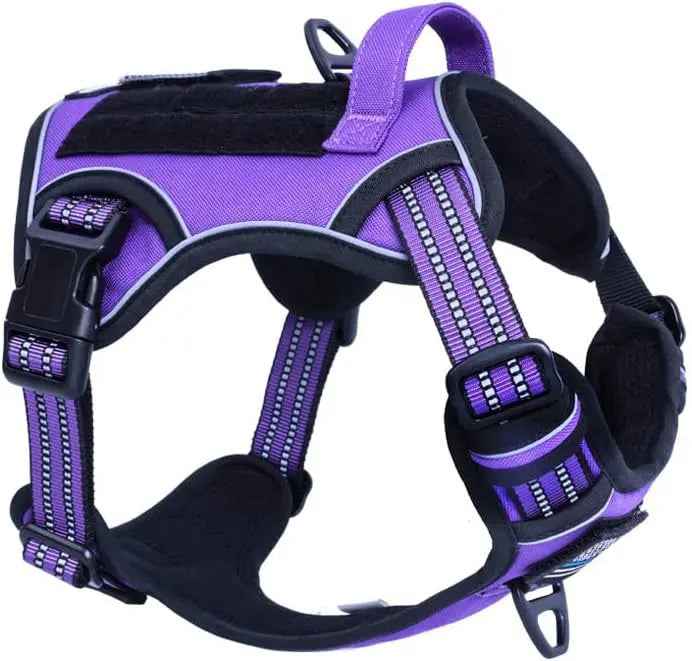 Tactical No-Pull Dog Harness with Handle – Reflective