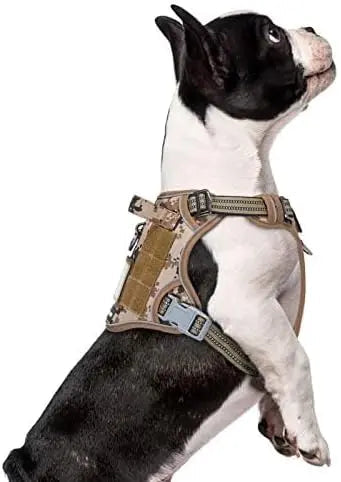 Tactical No-Pull Dog Harness – Reflective Training Vest with Handle