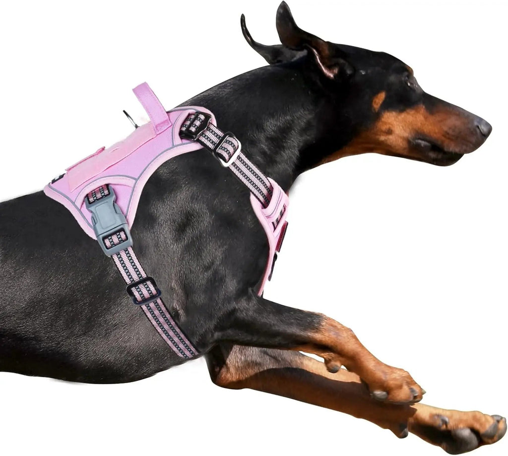 Tactical No-Pull Dog Harness – Reflective Training Vest with Handle