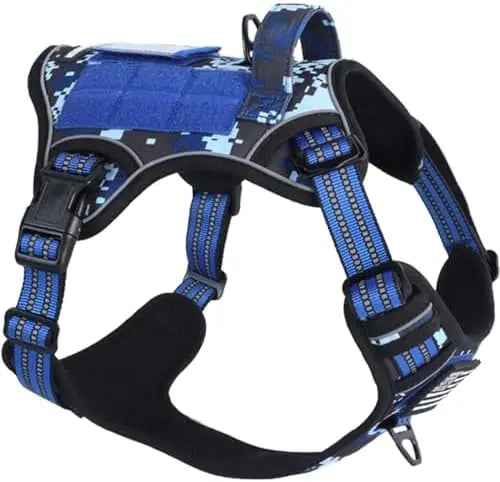 Tactical No-Pull Dog Harness with Handle – Reflective