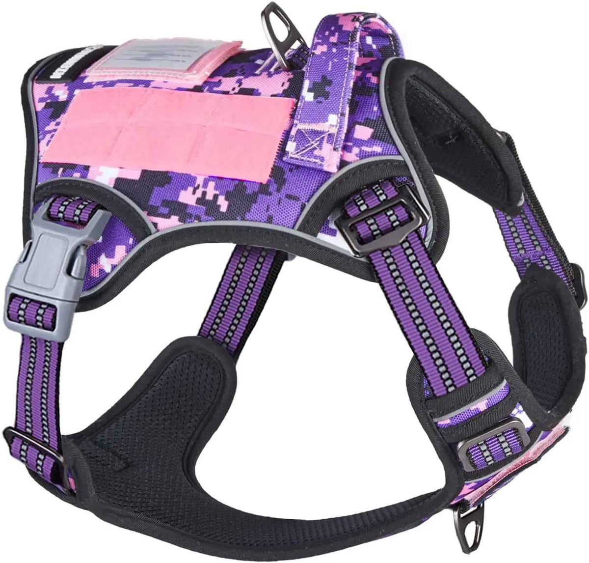 Tactical No-Pull Dog Harness with Handle – Reflective