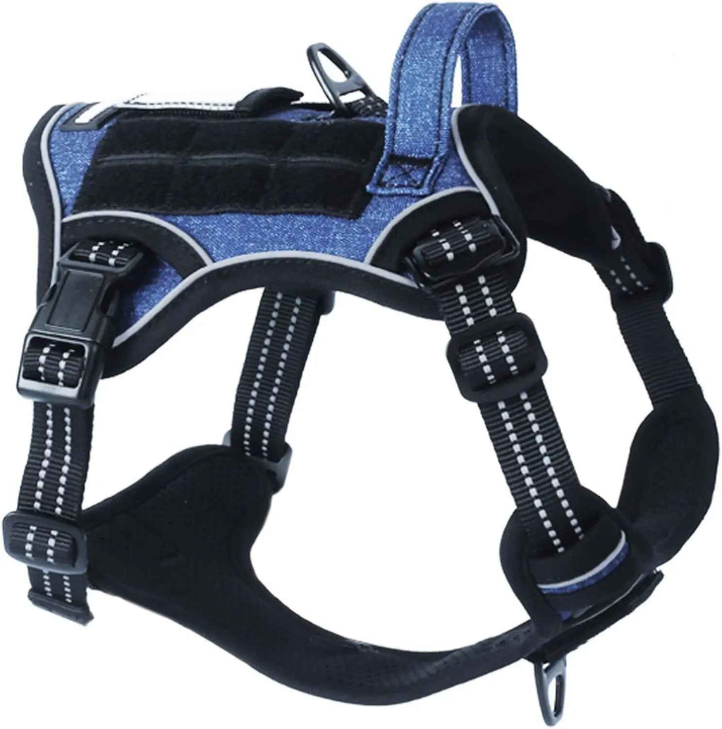 Tactical No-Pull Dog Harness with Handle – Reflective