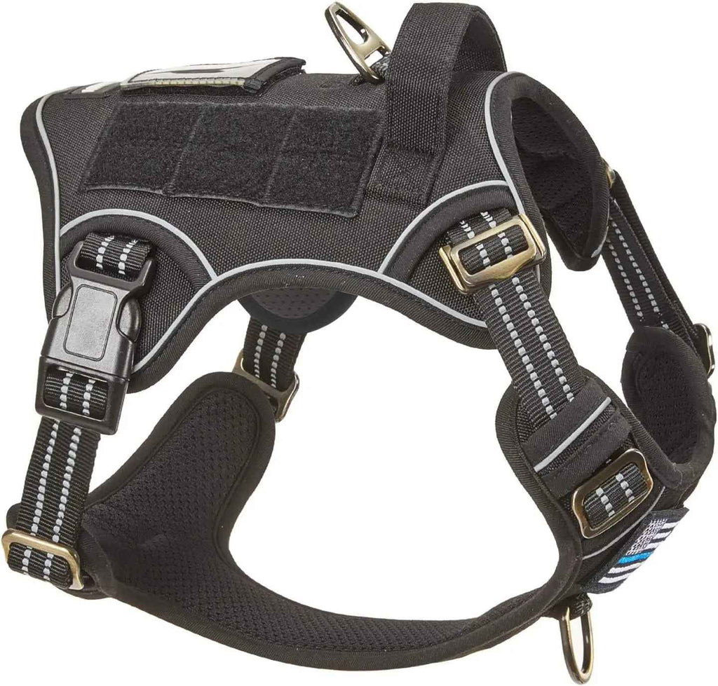 Tactical No-Pull Dog Harness with Handle – Reflective