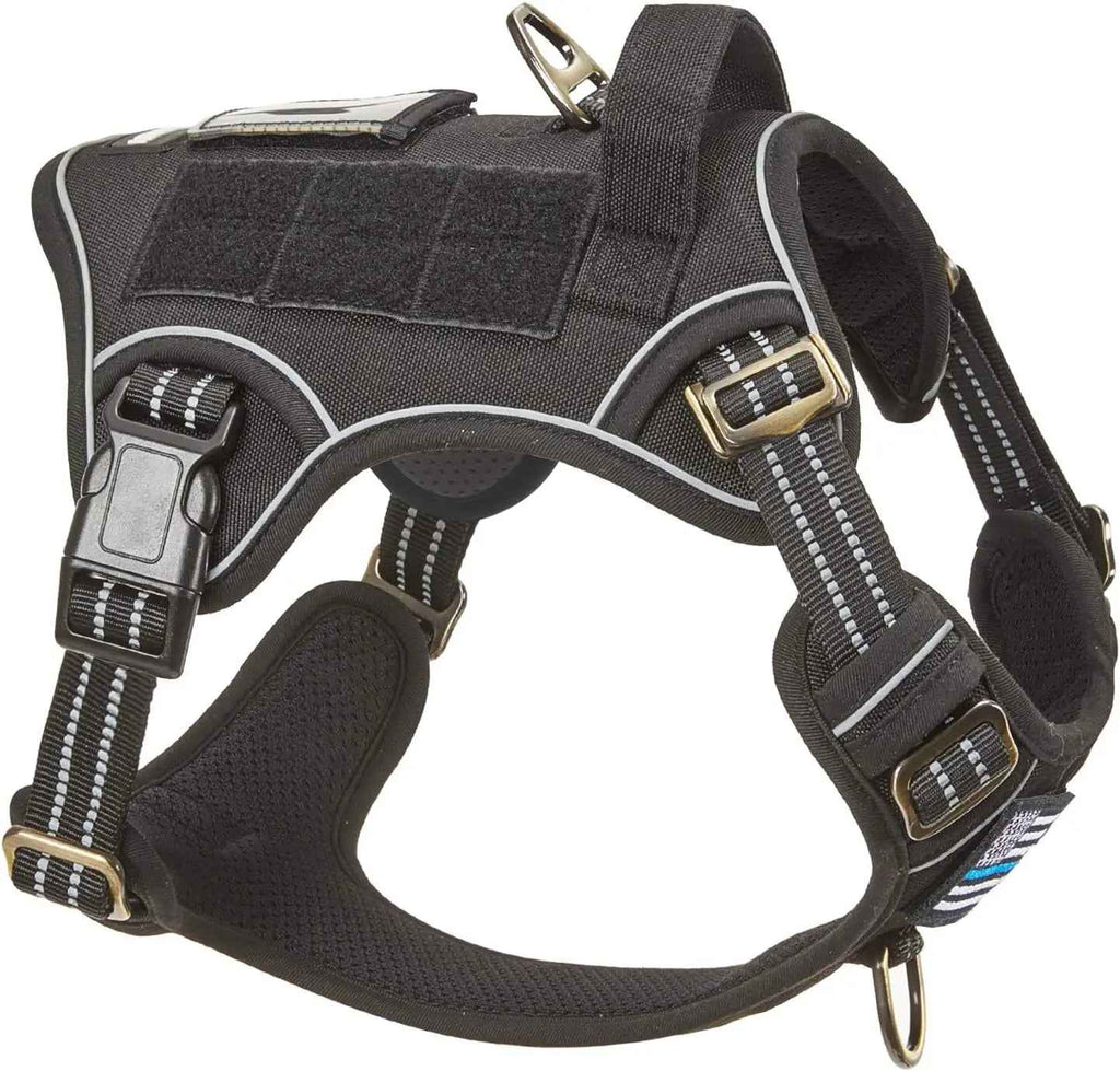 Tactical No-Pull Dog Harness with Handle – Reflective