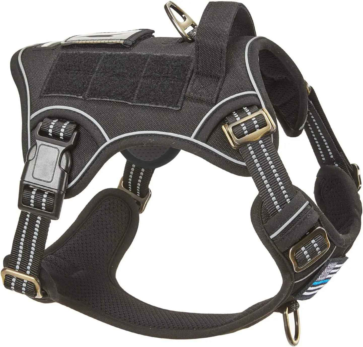 Tactical No-Pull Dog Harness with Handle – Reflective
