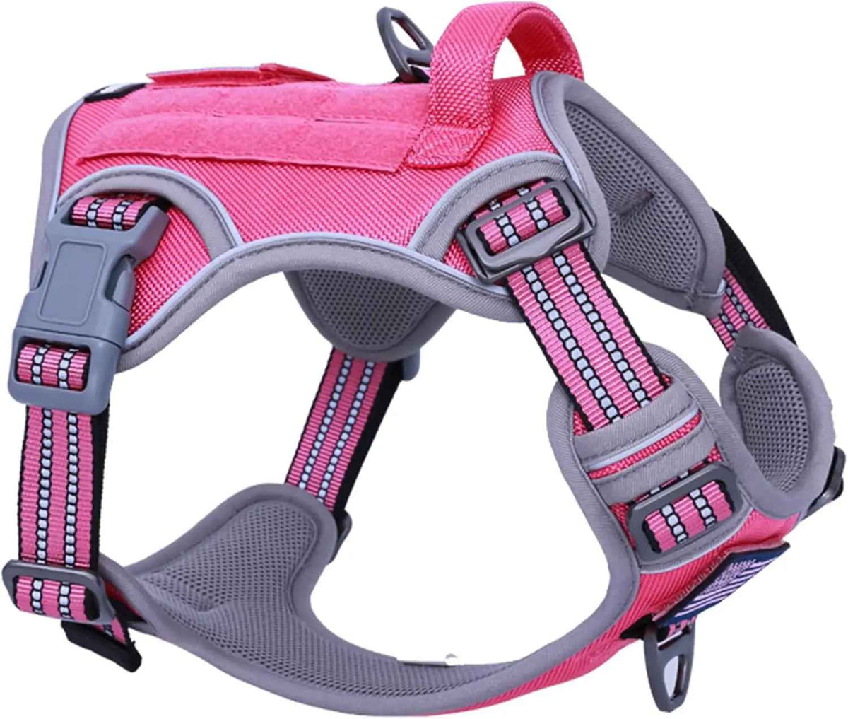 Tactical No-Pull Dog Harness with Handle – Reflective