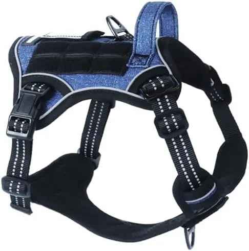 Tactical No-Pull Dog Harness with Handle – Reflective