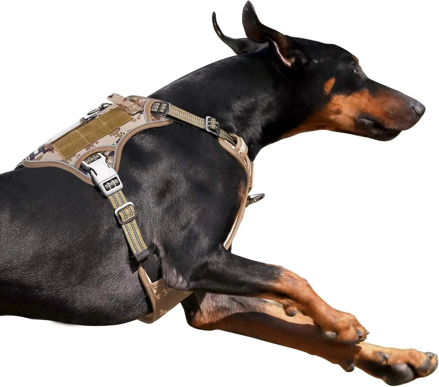 Tactical No-Pull Dog Harness – Reflective Training Vest with Handle