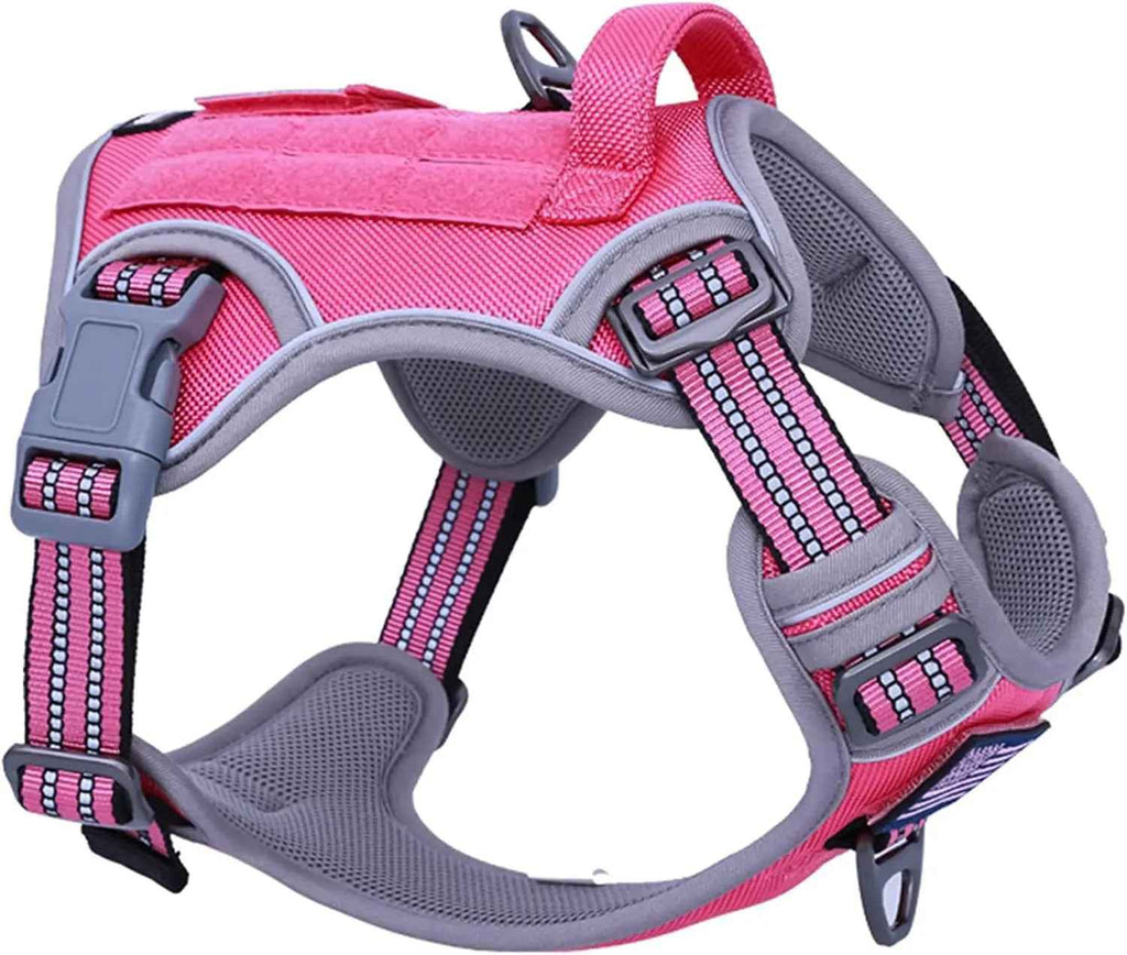 Tactical No-Pull Dog Harness with Handle – Reflective
