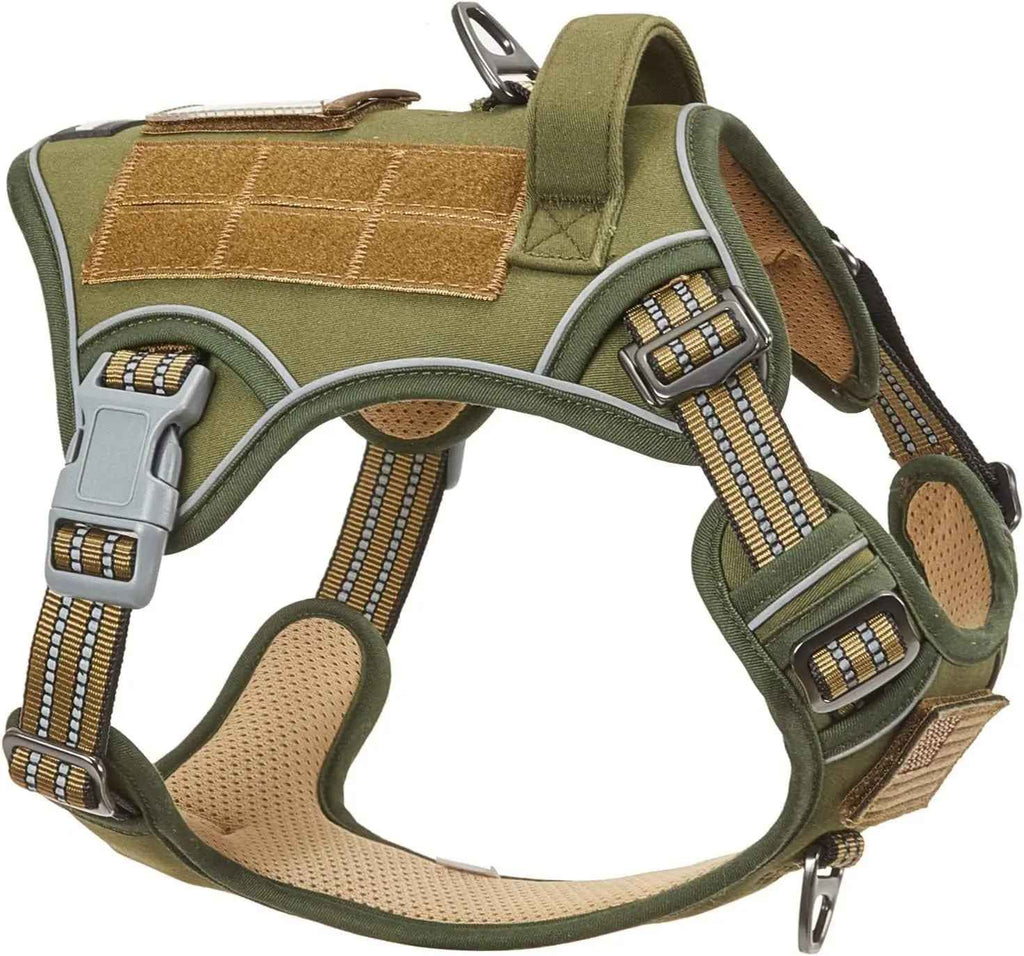 Tactical No-Pull Dog Harness with Handle – Reflective