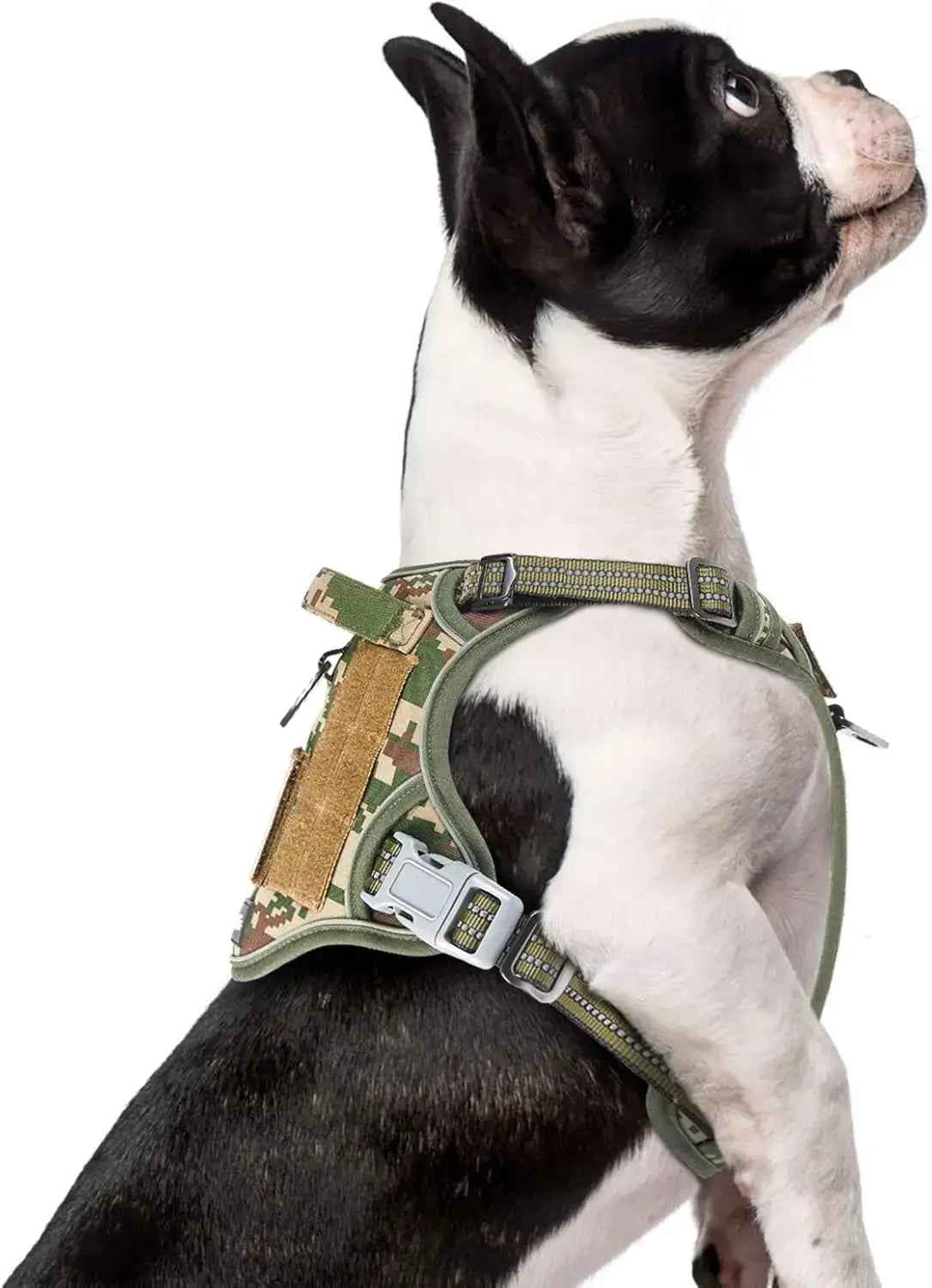 Tactical No-Pull Dog Harness with Handle – Reflective