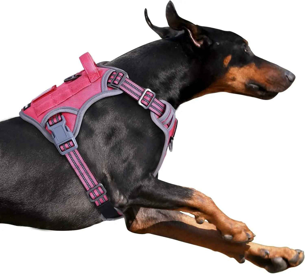 Tactical No-Pull Dog Harness with Handle – Reflective