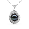 Tahitian Black Pearl Circle Necklace