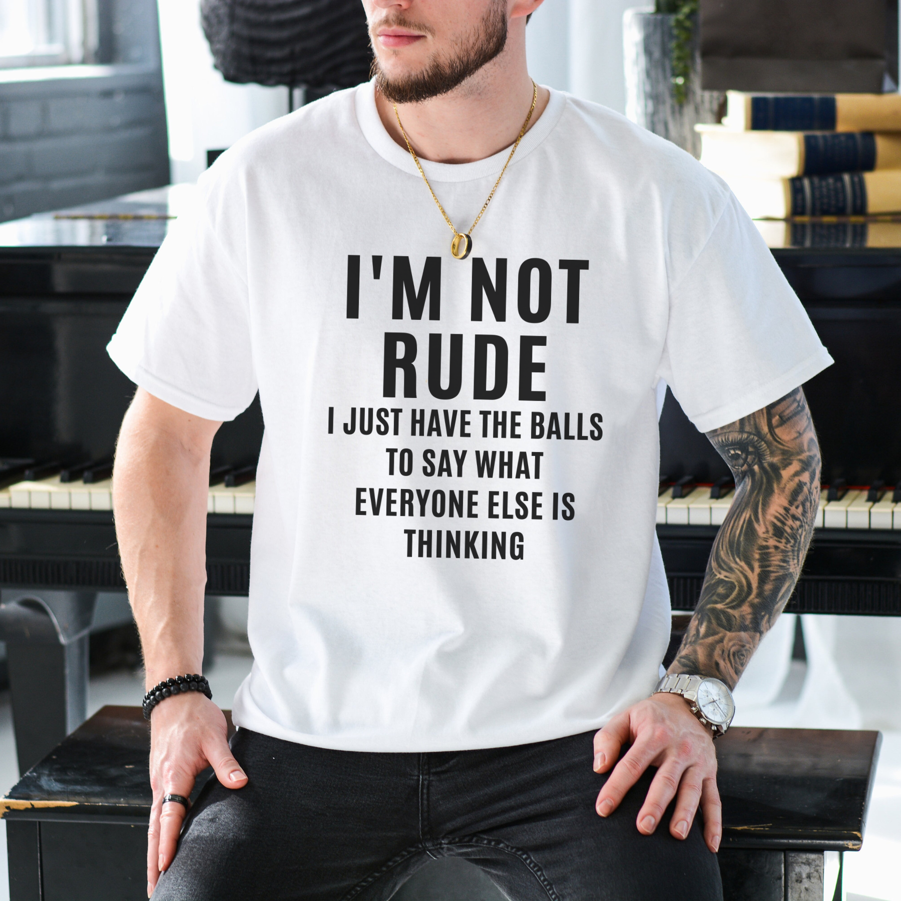 I'm Not Rude T-Shirt – Funny Brutal Honesty Graphic Tee