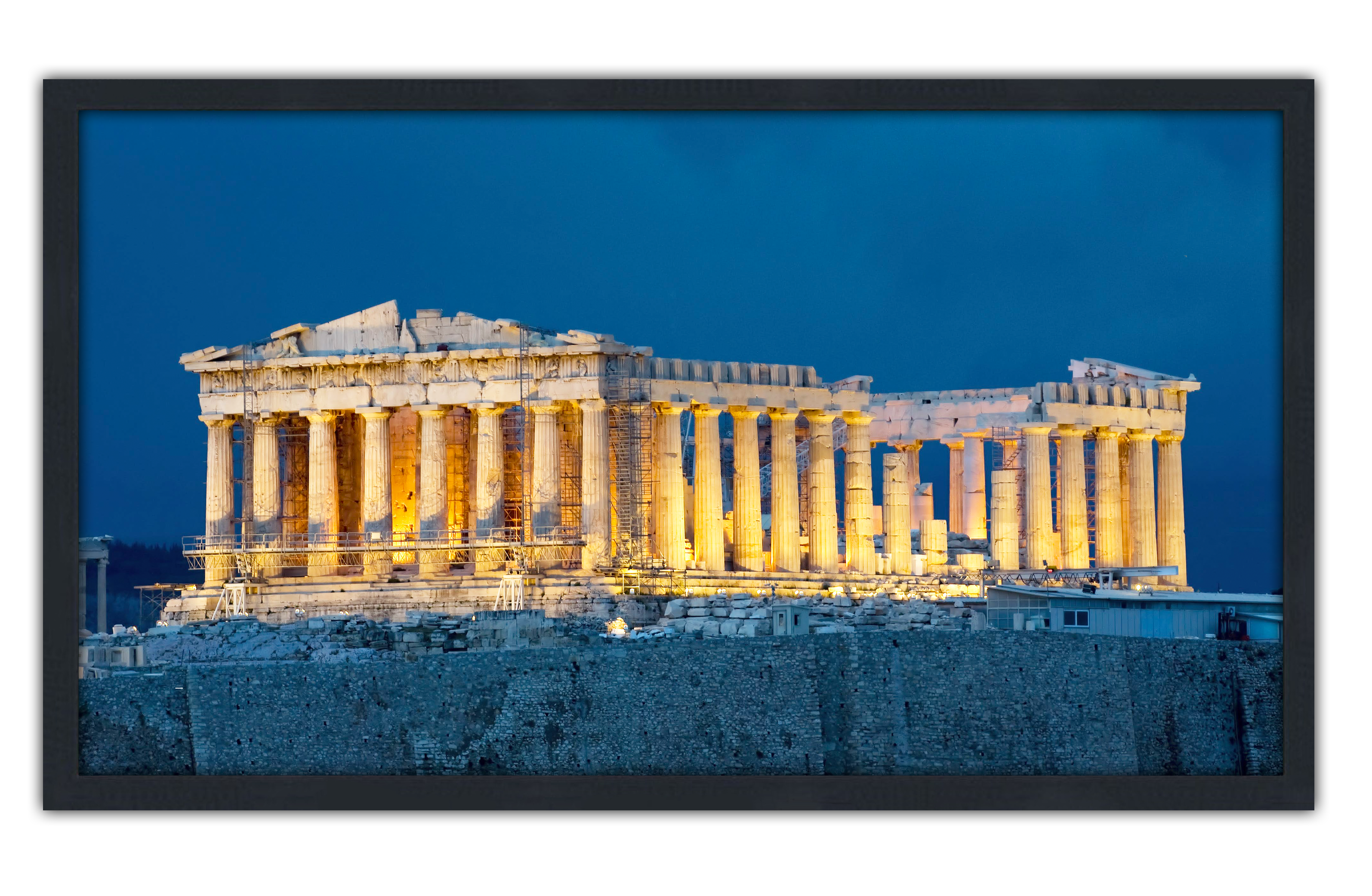 Professionally Framed The Acropolis Athens Greece High-Resolution Panoramic Photo 12x22 Wall Art