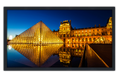 Professionally Framed The Louvre Paris Museum Skyline High-Resolution Panoramic Photo 12x22 Wall Art