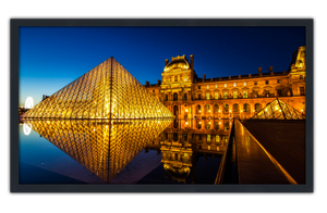 Professionally Framed The Louvre Paris Museum Skyline High-Resolution Panoramic Photo 12x22 Wall Art