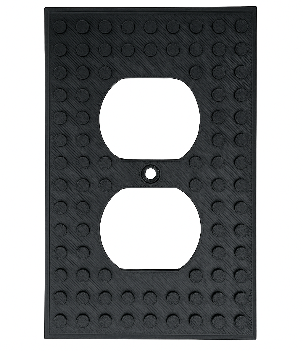 Build-On Duplex Outlet Cover Wall Plate for Kids’ Rooms