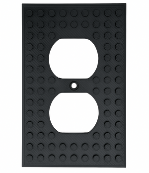 Build-On Duplex Outlet Cover Wall Plate for Kids’ Rooms