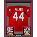 Framed Autographed/Signed Travon Walker 35x39 Georgia Red College Football Jersey Beckett BAS COA