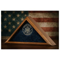 Triangle Flag Case, Triangle Flag Display Case.