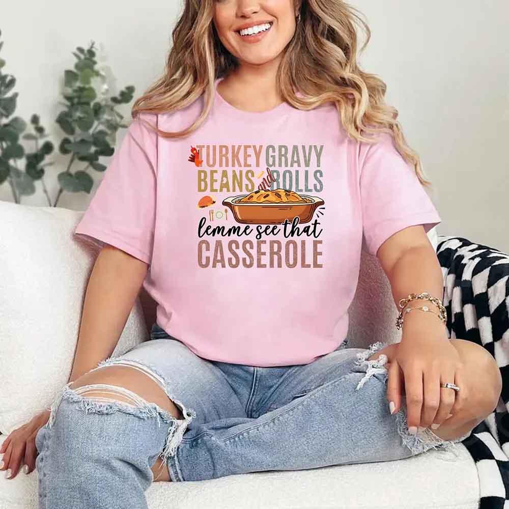 Turkey Gravy Beans & Rolls Shirt – Funny Thanksgiving Casserole Tee