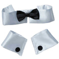 Tuxedo Collar Cuff and Tie Stripper Set Costume Accessory