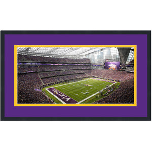 Framed US Bank Stadium Minnesota Vikings 16x24 Football Photo Professionally Matted