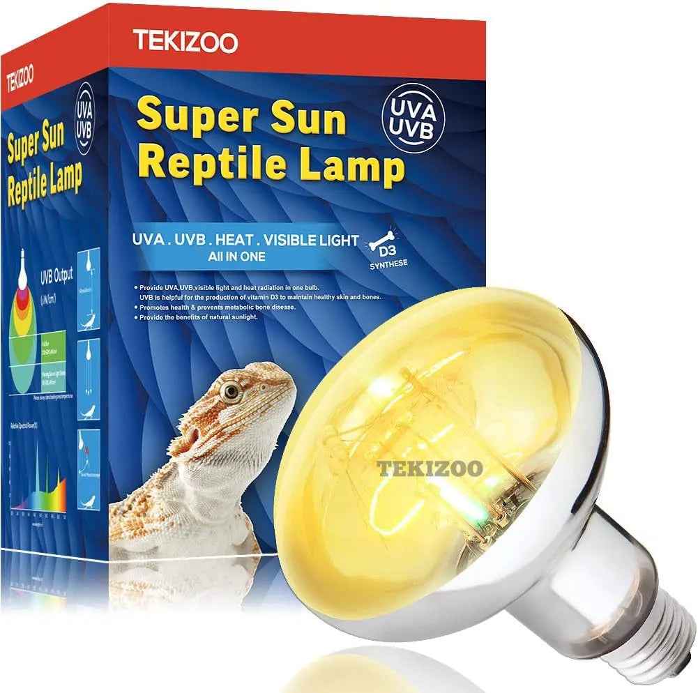 UVA UVB Reptile High Intensity Basking Heat Lamp Bulb 80W 125W 160W