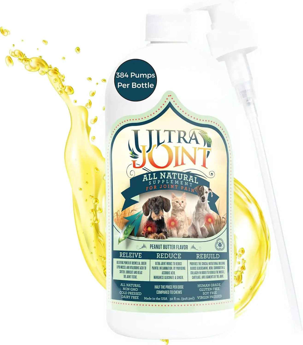 Ultra Joint Liquid Dog Supplement Glucosamine Chondroitin 8oz & 16oz