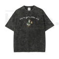 Unisex “Off to Get a Little Silly” Vintage Washed T-Shirt – Shamrock St. Patrick’s Day Graphic Tee