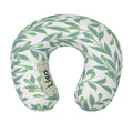 Personalized Botanical Leaf Travel Neck Pillow | Custom Name Gift