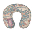 Personalized Paisley Floral Travel Neck Pillow | Custom Name Gift