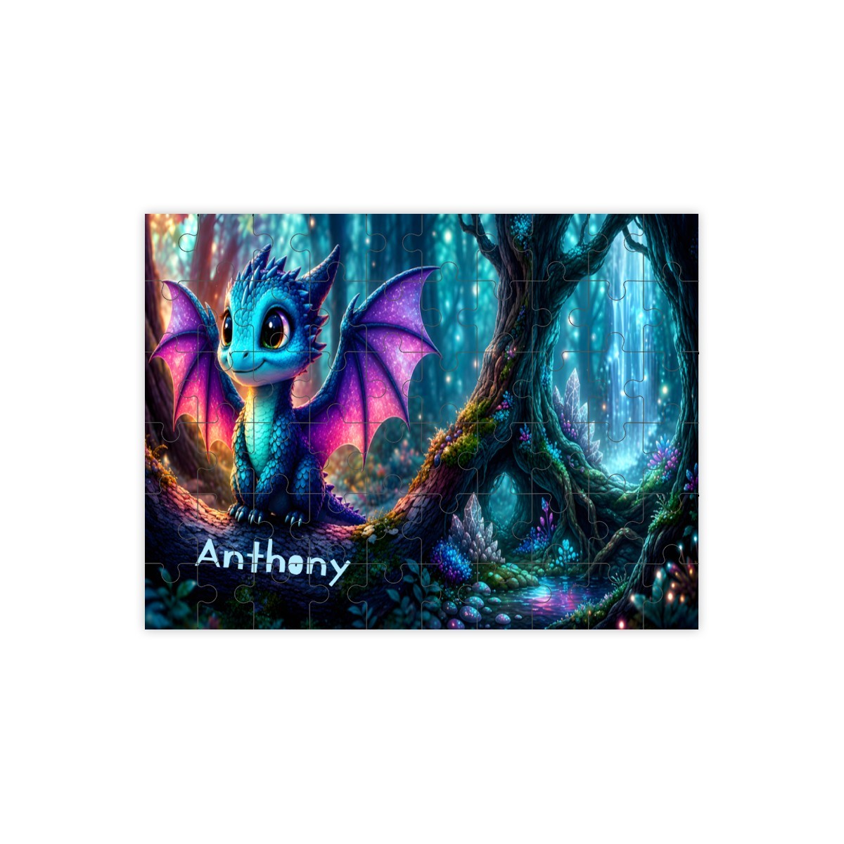 Personalized Dragon Wooden Puzzle | 60 Pieces | 15x20cm