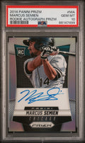 Graded 2014 Panini Prizm Marcus Semien #MA Rookie Autograph Prizm Rookie RC Baseball Card PSA 10 Gem Mint