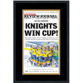 Framed Las Vegas Review-Journal Golden Knights 2023 Stanley Cup Champions 14x24 Hockey Newspaper Cover Photo Professionally Matted V1