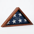 Capitol Flag Case for 3' by 5' Burial/Presentation Flag, Dark Walnut