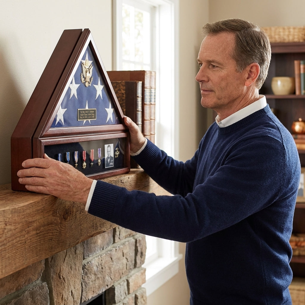 American Flag Case & Medal Display Case - Presidential