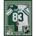 Framed Autographed/Signed Vince Papale 35x39 Philadelphia Green and White Split Football Jersey JSA COA