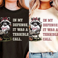 Vintage "Feral Baseball Mom" Raccoon Tee – Game Day Chaos Graphic Shirt