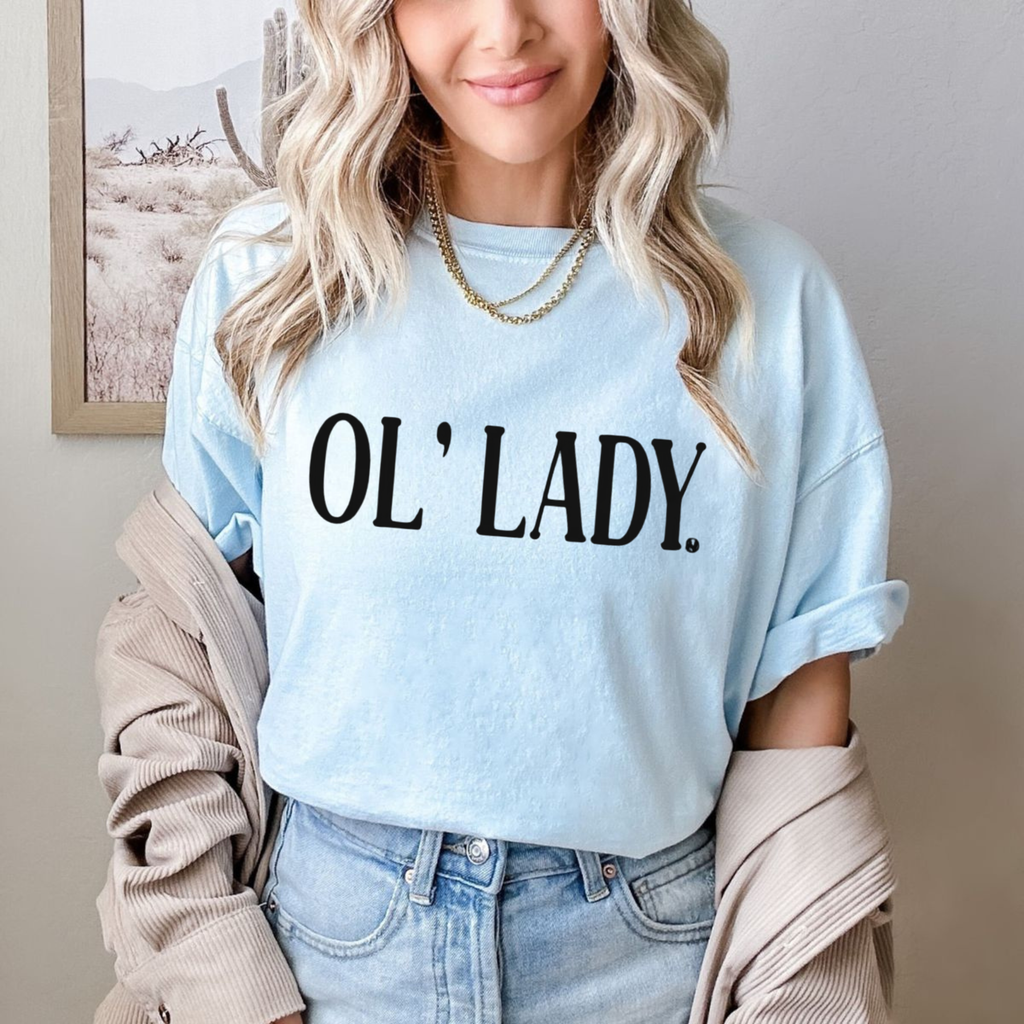 Vintage "Ol' Lady" Distressed Biker Tee