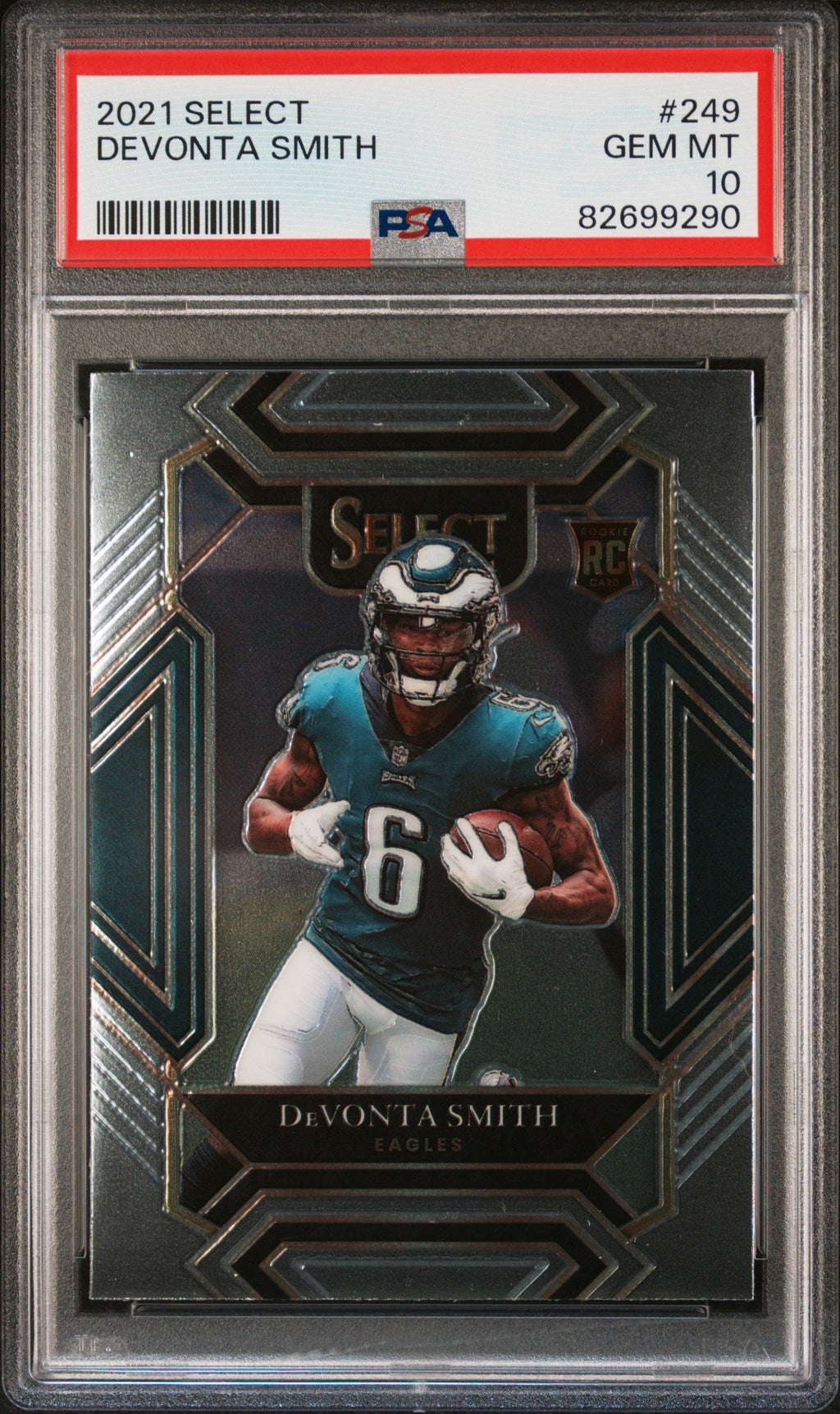 Graded 2021 Panini Select Devonta Smith #249 Rookie RC Football Card PSA 10 Gem Mint