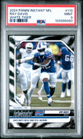 Graded 2024 Panini Instant NFL Ray Davis #119 White Tiger #/5 Rookie RC Football Card PSA 9 Mint