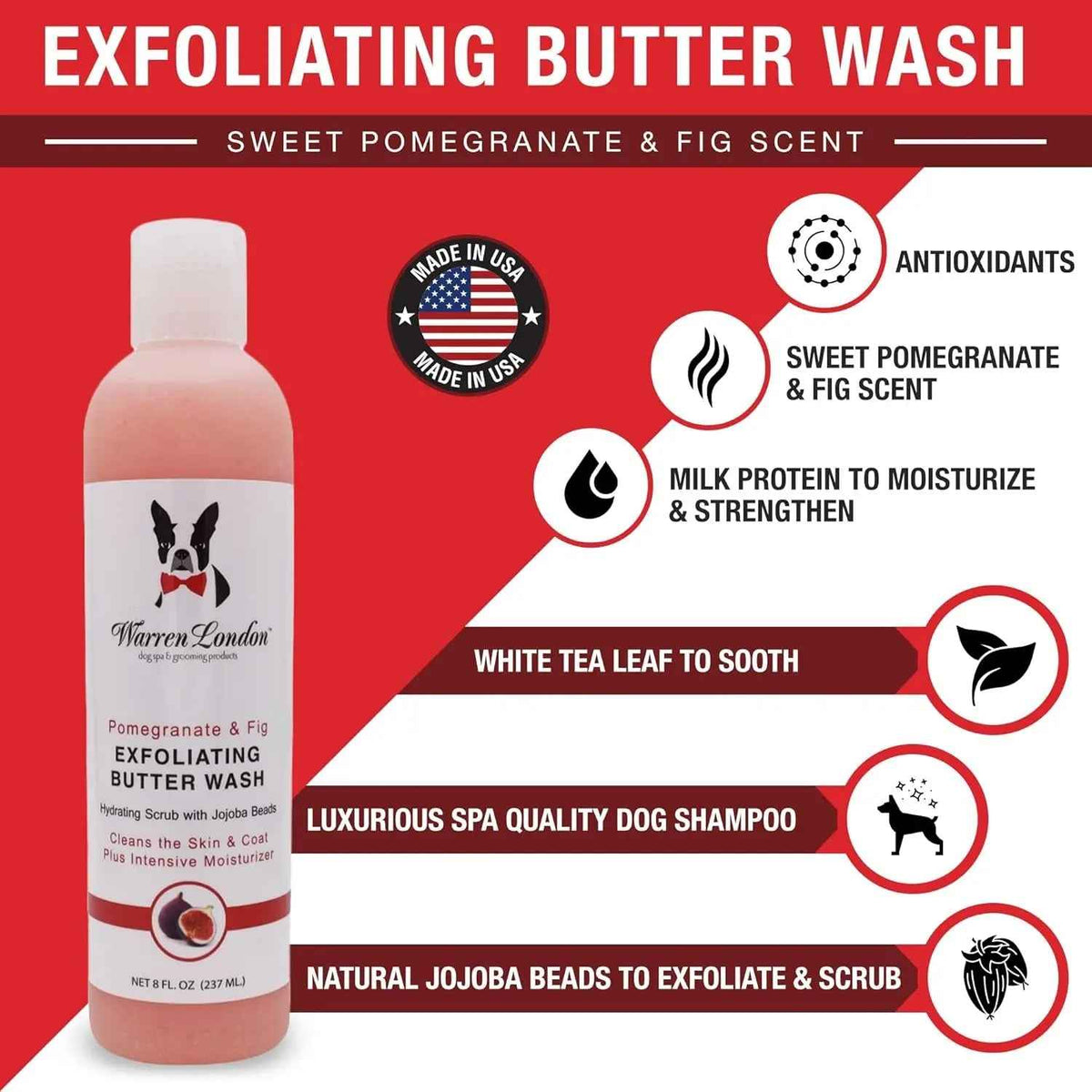 Warren London Butter Dog Shampoo & Conditioner, 8oz