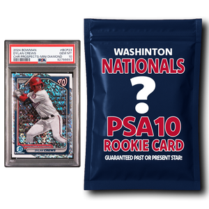 Washington Nationals PSA 10 Graded Rookie Card Mystery Pack