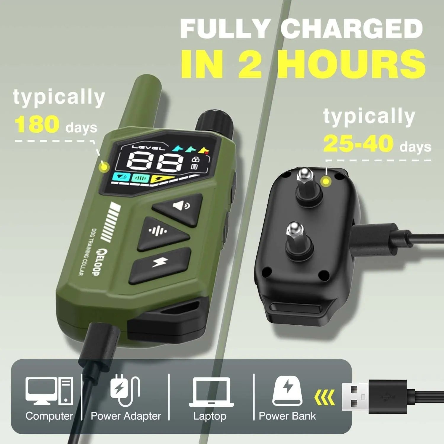 Waterproof Dog Training Collar – AI Bark Control, 3300ft, 3-Dog System, IPX7