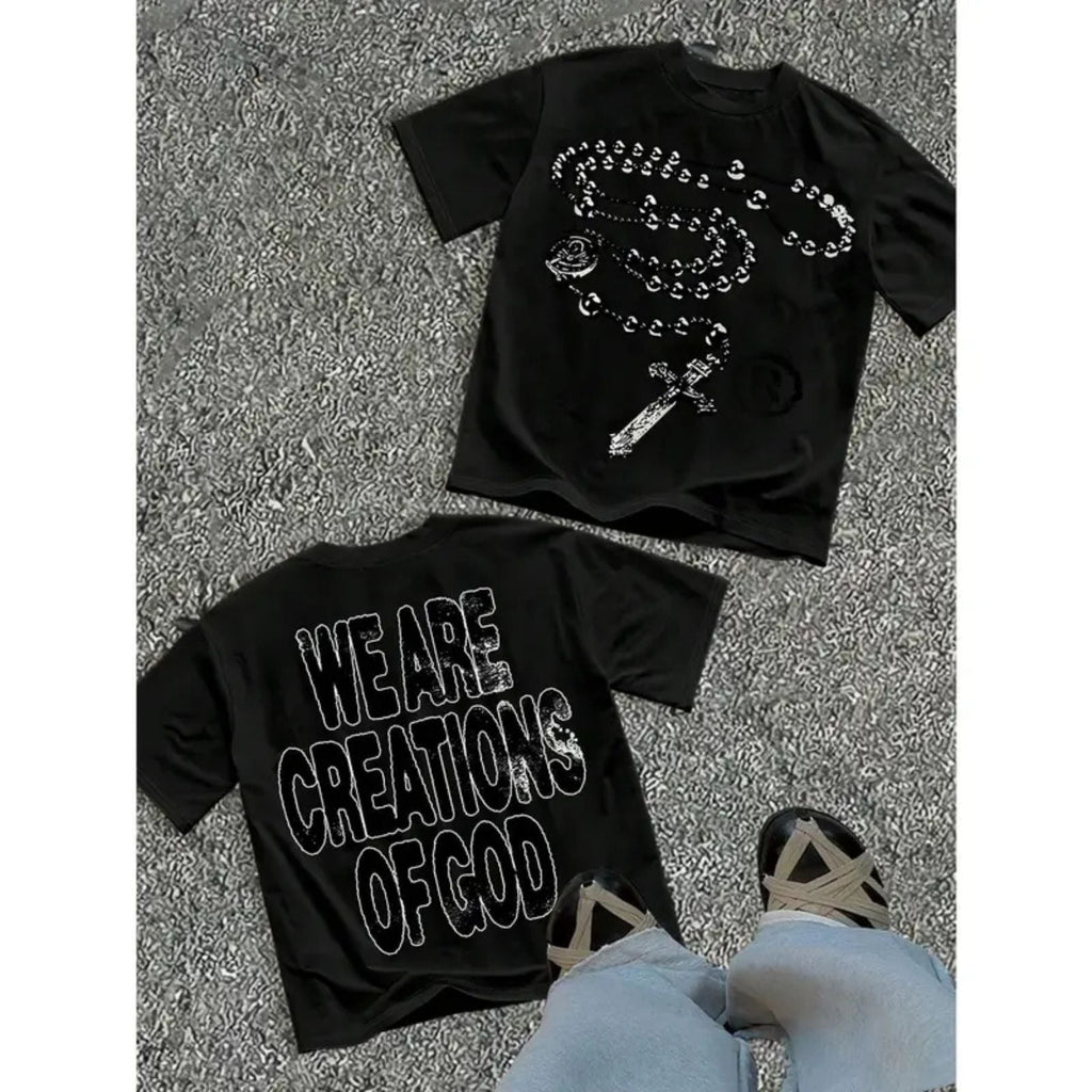 "We Are Creations Of God" Religious T-Shirt – Modern Streetwear Christian Graphic Tee